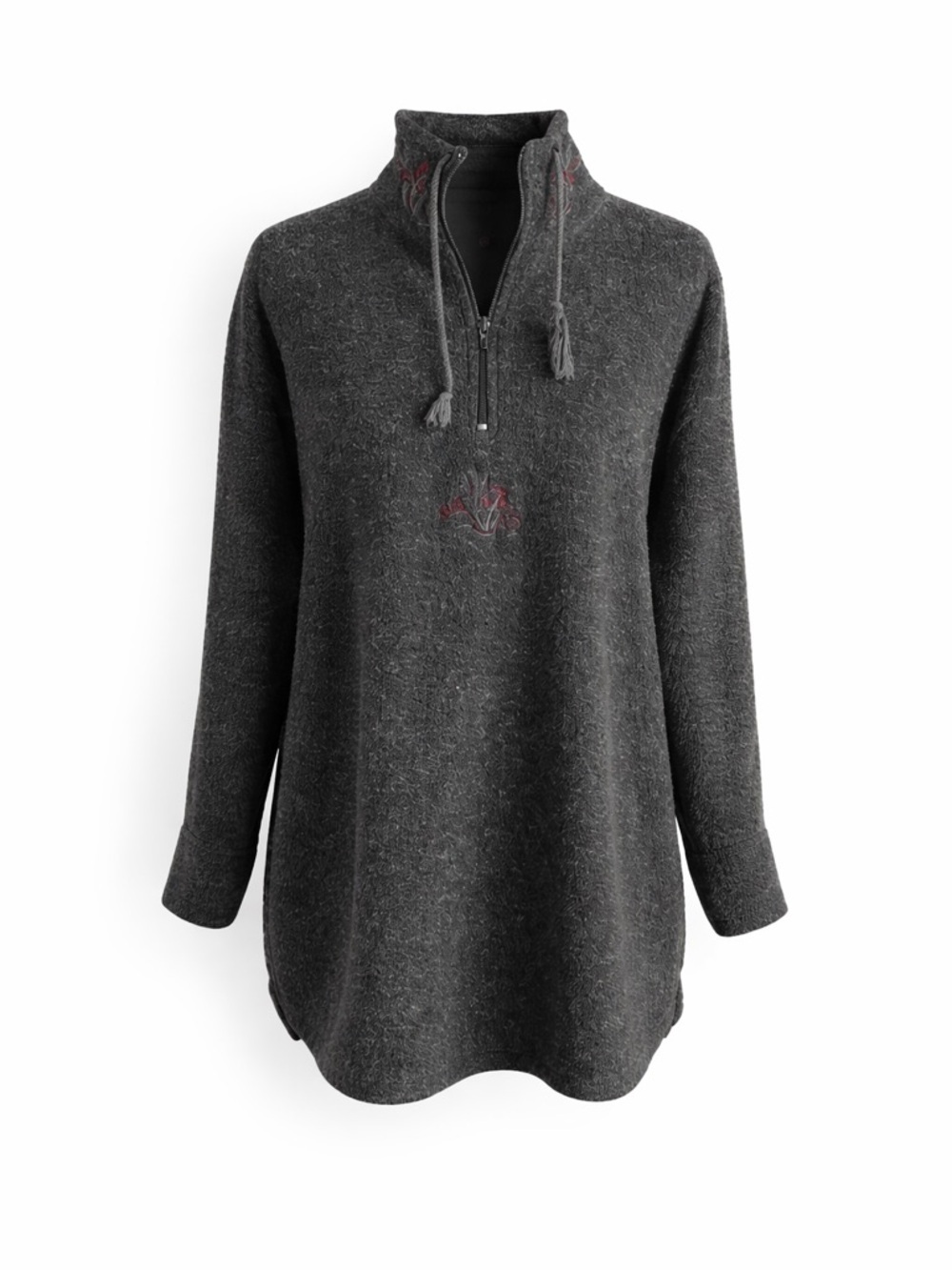 Victoria's Secret Country Vintage Fleece Pullover Women's M Gray Sweater Jacket